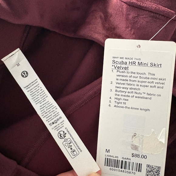 Scuba High-Rise Mini Skirt Velvet - Picture 6 of 7